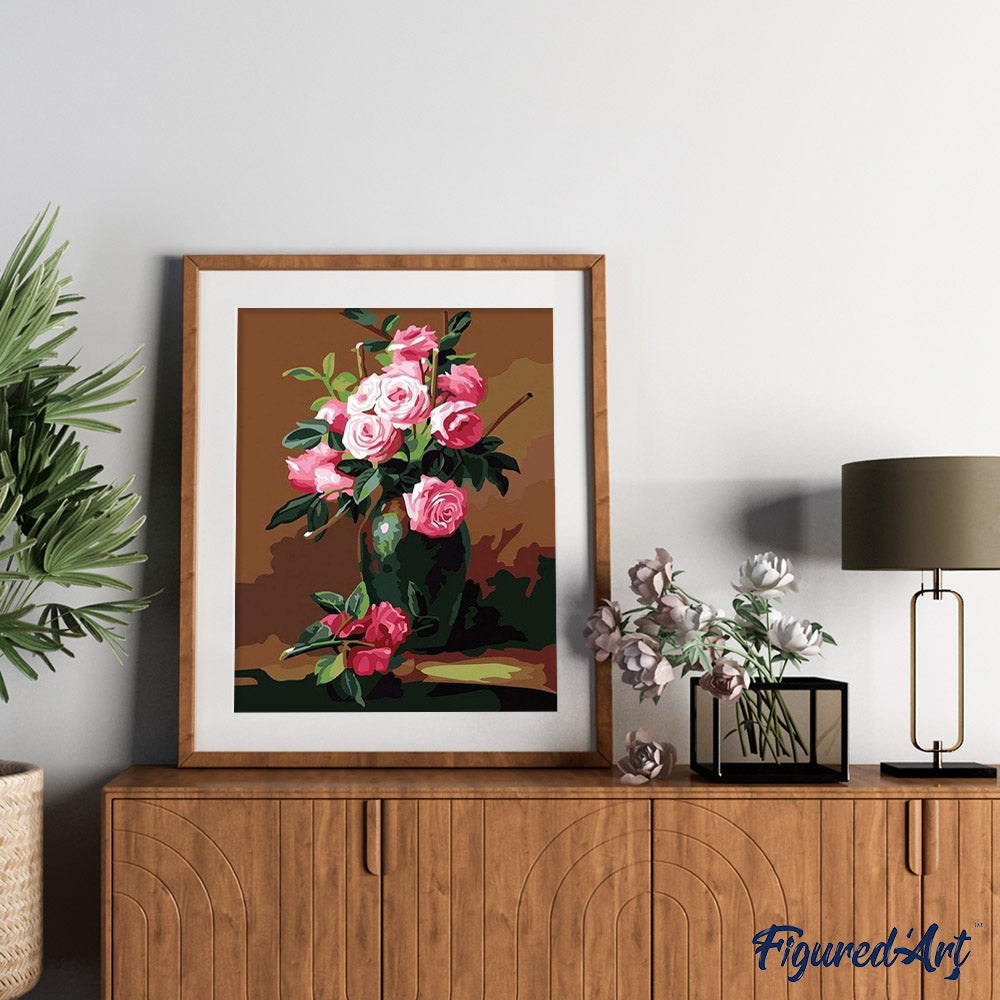 paint by numbers | Fragrance of Roses | easy landscapes | FiguredArt