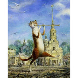 paint by numbers | Cat playing Flute | advanced animals cats | FiguredArt