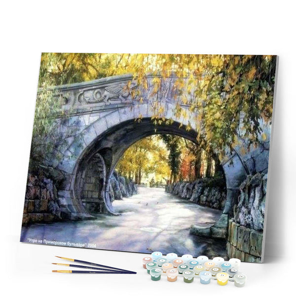paint by numbers | Under the Bridge | advanced landscapes trees | FiguredArt