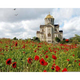 paint by numbers | Church in the Countryside | advanced landscapes | FiguredArt