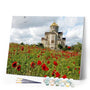paint by numbers | Church in the Countryside | advanced landscapes | FiguredArt