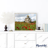 paint by numbers | Church in the Countryside | advanced landscapes | FiguredArt