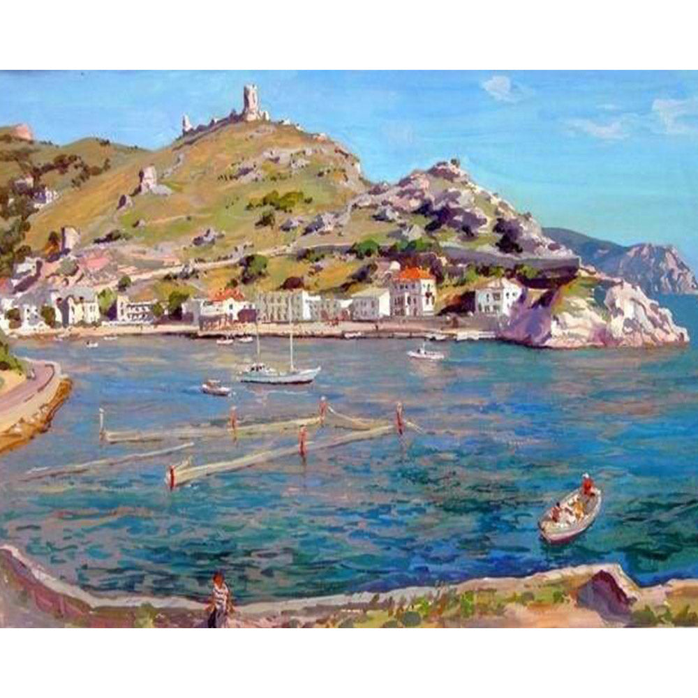 paint by numbers | Summer Seascape | advanced landscapes | FiguredArt