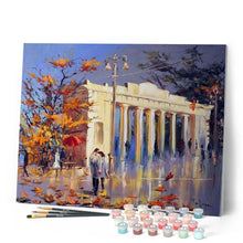Load image into Gallery viewer, paint by numbers | Leaves and Old Building | cities intermediate romance | FiguredArt