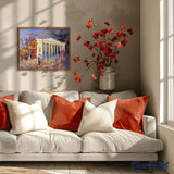 paint by numbers | Leaves and Old Building | cities intermediate romance | FiguredArt
