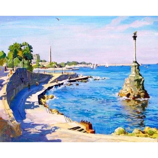 paint by numbers | Coastal Seascape | advanced landscapes | FiguredArt