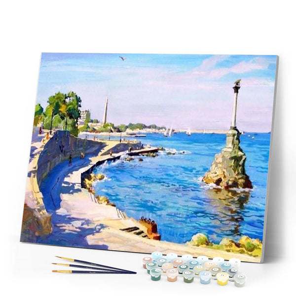 paint by numbers | Coastal Seascape | advanced landscapes | FiguredArt