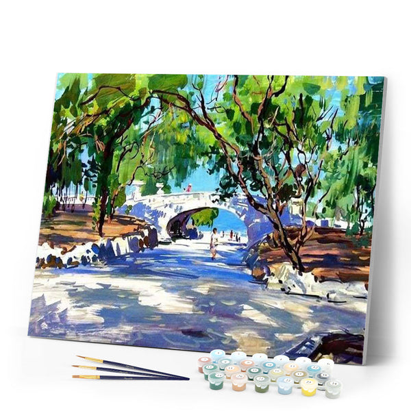 paint by numbers | Shadow during Summer | advanced cities | FiguredArt