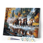 paint by numbers | Horses Galloping | advanced animals horses | FiguredArt
