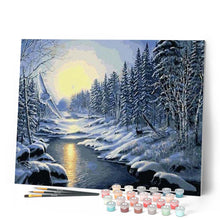 Load image into Gallery viewer, paint by numbers | Snowy Forest | advanced landscapes | FiguredArt