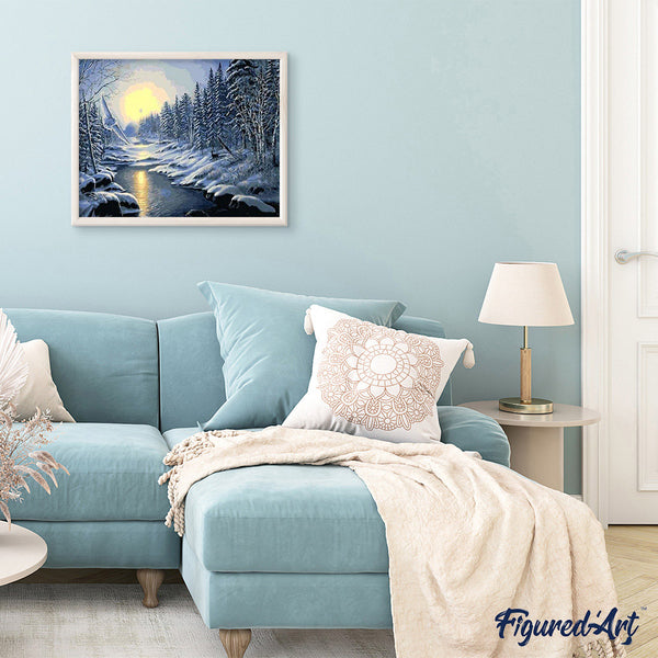 paint by numbers | Snowy Forest | advanced landscapes | FiguredArt