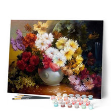 Load image into Gallery viewer, paint by numbers | Chrysanthemum Vase | advanced flowers | FiguredArt