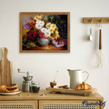 paint by numbers | Chrysanthemum Vase | advanced flowers | FiguredArt