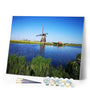 paint by numbers | Dutch Windmill | advanced landscapes | FiguredArt