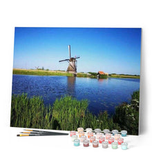 Load image into Gallery viewer, paint by numbers | Dutch Windmill | advanced landscapes | FiguredArt