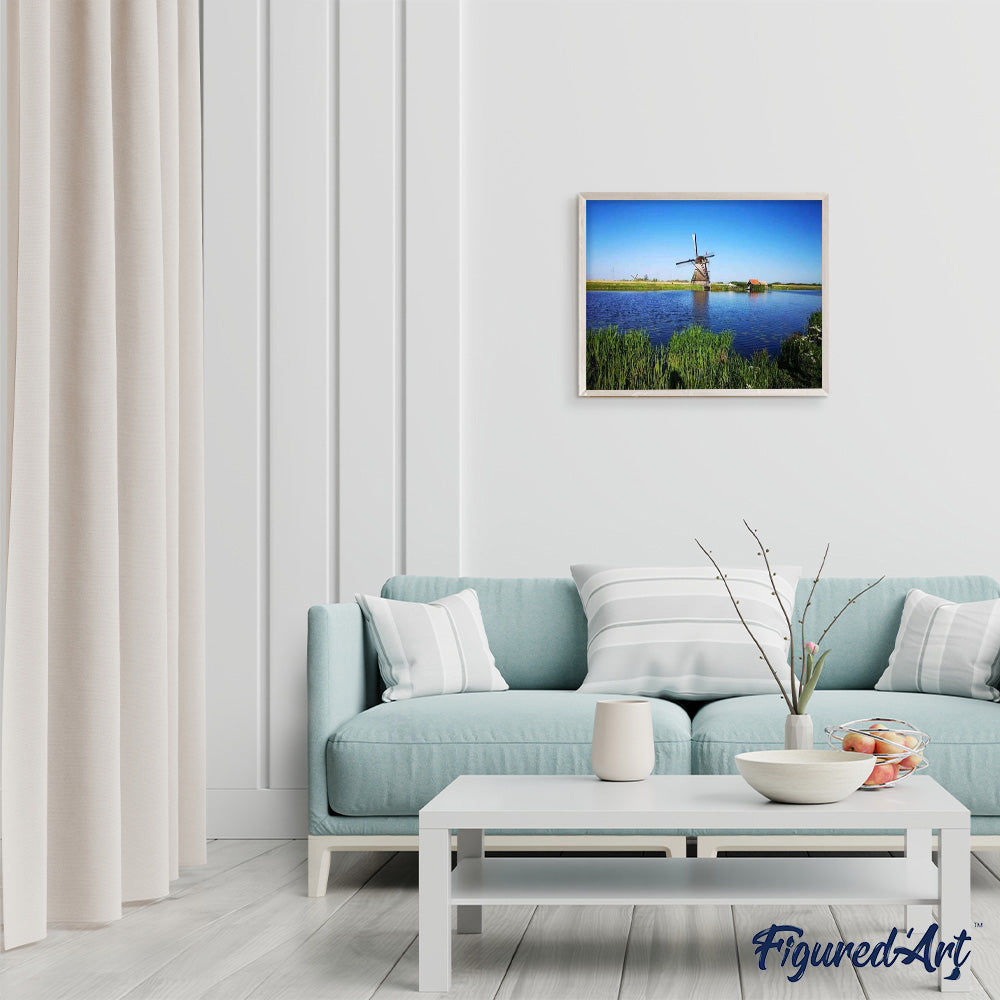paint by numbers | Dutch Windmill | advanced landscapes | FiguredArt