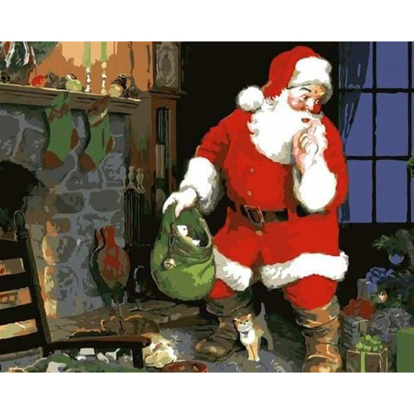 paint by numbers | Santa Claus Gift | christmas easy | FiguredArt