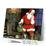 paint by numbers | Santa Claus Gift | christmas easy | FiguredArt