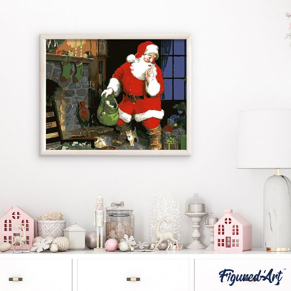 paint by numbers | Santa Claus Gift | christmas easy | FiguredArt