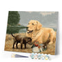 paint by numbers | Golden Retriever Dog | animals dogs intermediate | FiguredArt