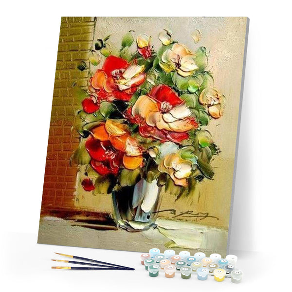 paint by numbers | Flowers Memory | easy flowers | FiguredArt