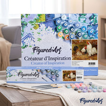 Load image into Gallery viewer, Paint by numbers | Hen and Rooster | animals advanced birds | Figured'Art