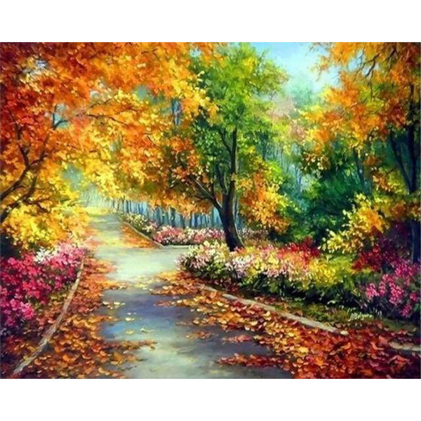 paint by numbers | Maple Road | advanced landscapes | FiguredArt