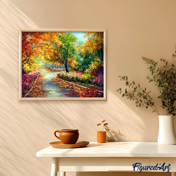 paint by numbers | Maple Road | advanced landscapes | FiguredArt