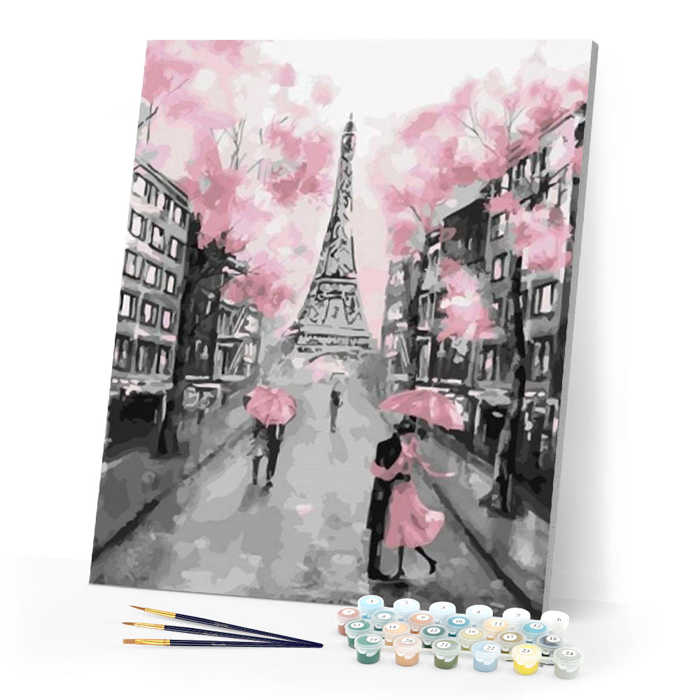Paint by numbers - Romantic Eiffel Tower – Figured'Art Paint by numbers - Romantic Eiffel Tower – Figured'Art