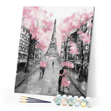 paint by numbers | Romantic Eiffel Tower | cities easy | FiguredArt