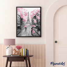 Load image into Gallery viewer, paint by numbers | Romantic Eiffel Tower | cities easy | FiguredArt