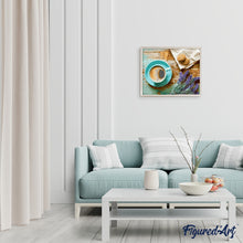 Load image into Gallery viewer, paint by numbers | Coffee Break | easy flowers kitchen | FiguredArt