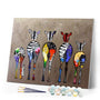 paint by numbers | Zebras Back | animals intermediate zebras | FiguredArt
