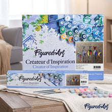 Load image into Gallery viewer, paint by numbers | Zebras Back | animals intermediate zebras | FiguredArt