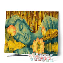 Load image into Gallery viewer, paint by numbers | Sleeping Buddha | easy flowers portrait religion | FiguredArt