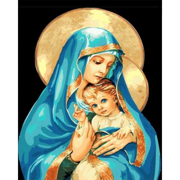 paint by numbers | Lady of the West | easy portrait religion | FiguredArt