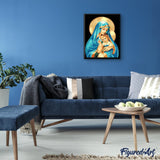 paint by numbers | Lady of the West | easy portrait religion | FiguredArt