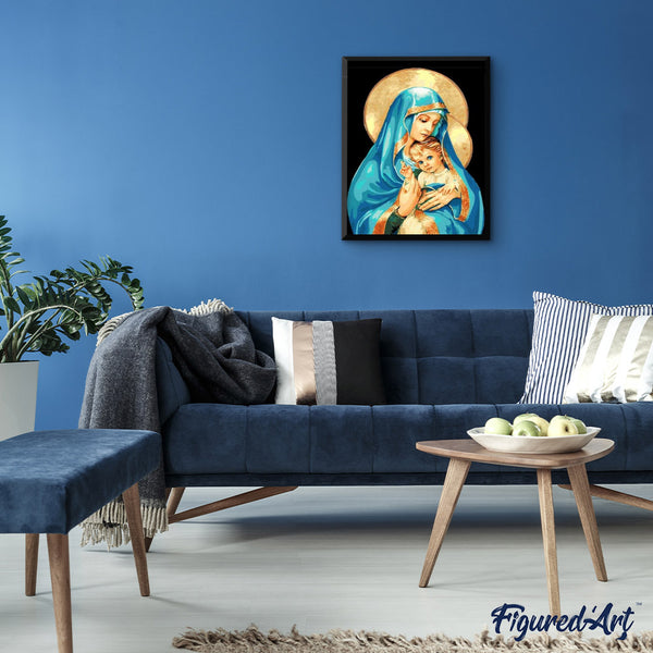 paint by numbers | Lady of the West | easy portrait religion | FiguredArt