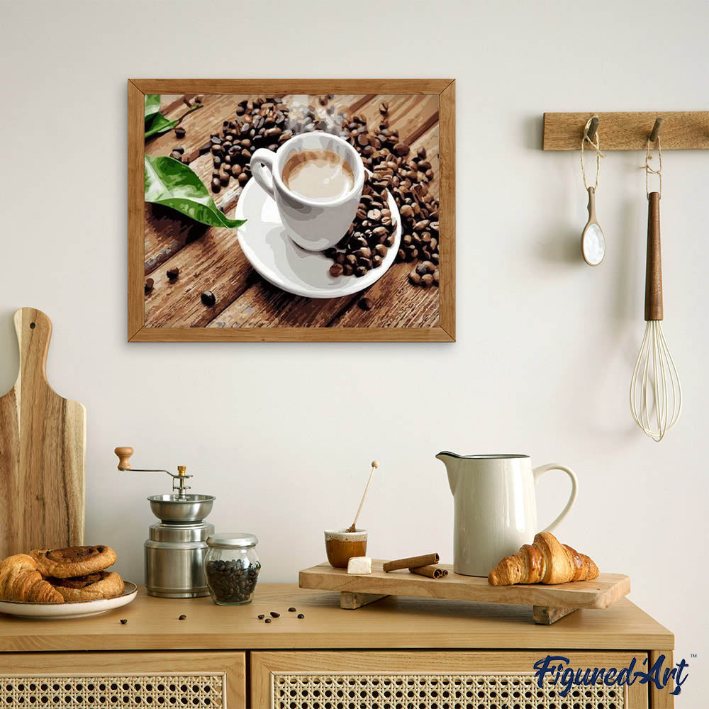 paint by numbers | Coffee Beans | intermediate kitchen | FiguredArt