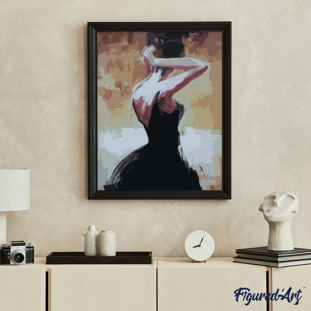 paint by numbers | Holding her Hair | easy portrait | FiguredArt