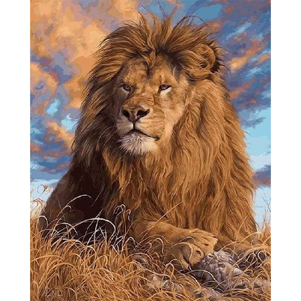 paint by numbers | The Lions Rest | advanced animals lions | FiguredArt