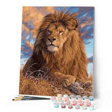 Load image into Gallery viewer, paint by numbers | The Lions Rest | advanced animals lions | FiguredArt
