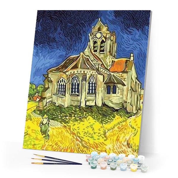 paint by numbers | Orville church | cities intermediate | FiguredArt