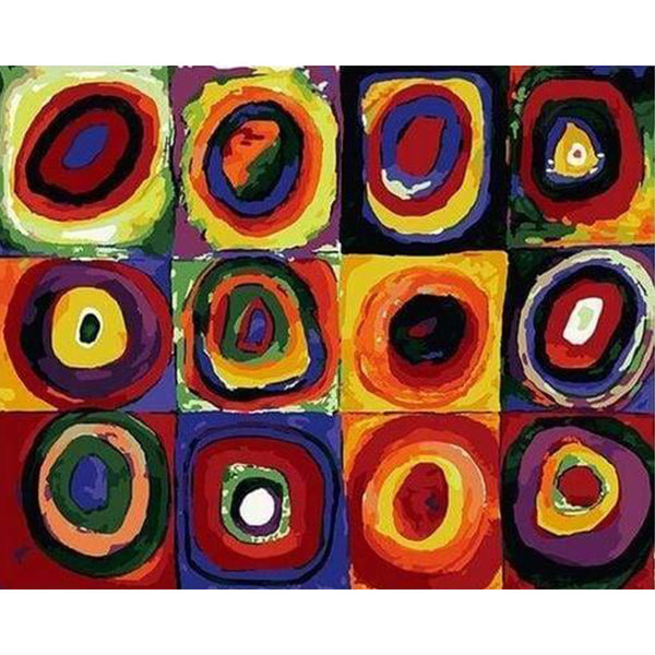 paint by numbers | Circles | abstract easy | FiguredArt