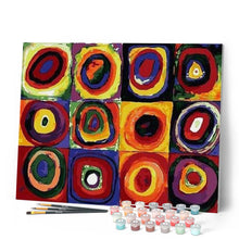 Load image into Gallery viewer, paint by numbers | Circles | abstract easy | FiguredArt