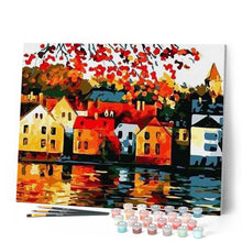 Load image into Gallery viewer, paint by numbers | Quiet city near the River | cities easy | FiguredArt
