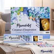 Load image into Gallery viewer, paint by numbers | Golden Buddha | beginners easy portrait religion | FiguredArt