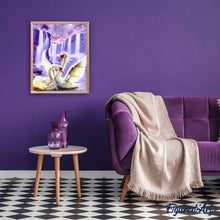 Load image into Gallery viewer, paint by numbers | Romantic Swans | advanced animals birds swans | FiguredArt