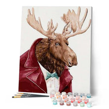 Load image into Gallery viewer, paint by numbers | Deer Gentleman | animals deer easy | FiguredArt