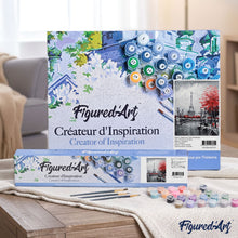 Load image into Gallery viewer, paint by numbers | Eiffel Tower and Red Touch | cities intermediate | FiguredArt